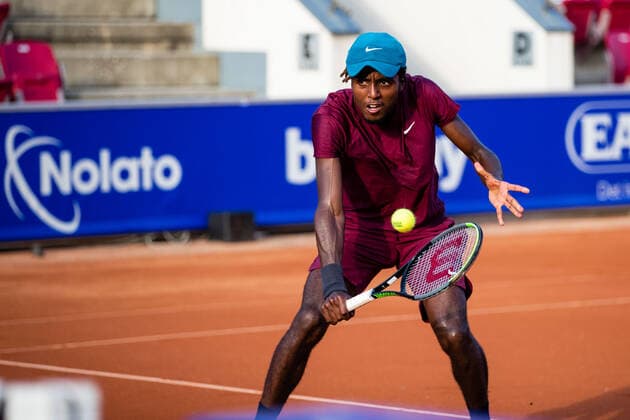 210712 Elias Ymer, Sweden, during day 8 of the Nordea Open on 12 July 2021 in Bastad,  Copyright: MATHILDAxAHLBERG BB210712BB408