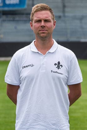 12 07 2021, xfux, football 2 Bundesliga, SV Darmstadt 98, 2 BL, porträttermin 2021 2022, emonline emspor, v l physiotherapist Bjoern Björn Rein, SV Darmstadt 98, 2 BL, porträttermin 2021 2022 Darmstadt