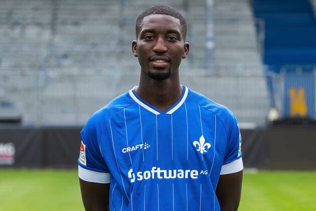 12 07 2021, xfux, football 2 Bundesliga, SV Darmstadt 98, 2 BL, porträttermin 2021 2022, emonline emspor, v l Patric Pfeiffer, SV Darmstadt 98, 2 BL, porträttermin 2021 2022, Darmstadt