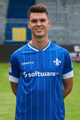 12 07 2021, xfux, football 2 Bundesliga, SV Darmstadt 98, 2 BL, porträttermin 2021 2022, emonline emspor, v l Mathias Honsak, SV Darmstadt 98, 2 BL, porträttermin 2021 2022, Darmstadt