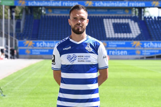 Orhan Ademi Duisburg MSV Duisburg 3 league, portrait date 2021 2022 xRx