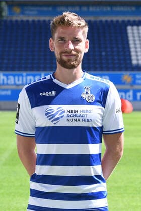 Kolja Pusch Duisburg MSV Duisburg 3 league, portrait date 2021 2022 xRx