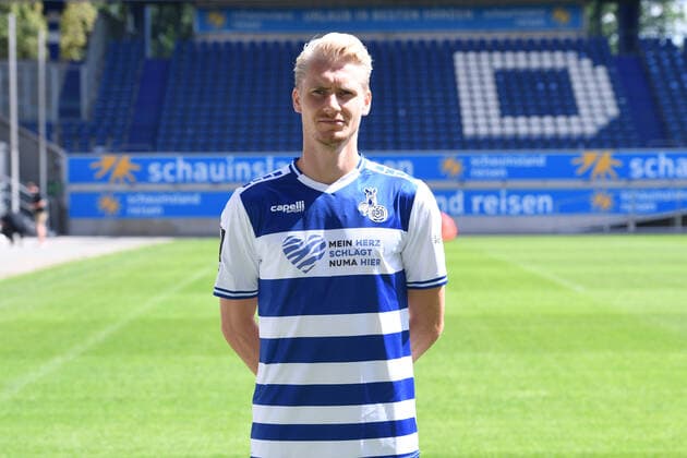 Maximilian Sauer Duisburg MSV Duisburg 3 league, portrait date 2021 2022 xRx