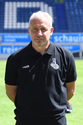 Pavel Dotchev trainer head coach MSV Duisburg 3 league, porträttermin 2021 2022 xRx