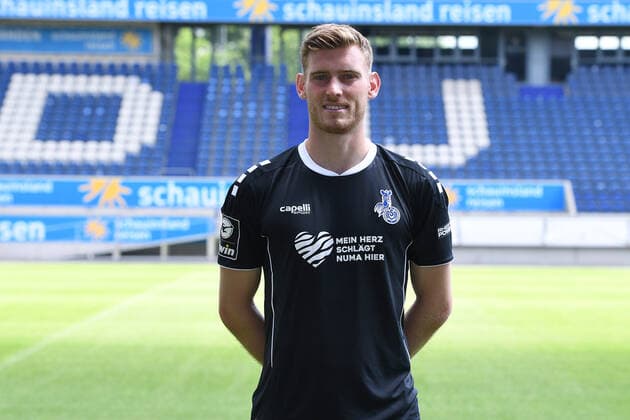 Leo Weinkauf MSV Duisburg 3 league, portrait date 2021 2022 xRx