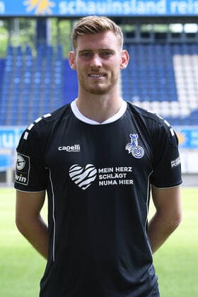 Leo Weinkauf MSV Duisburg 3 league, portrait date 2021 2022 xRx
