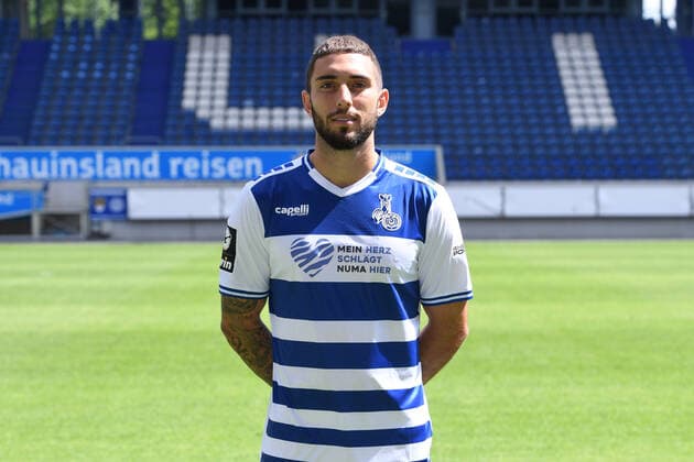 Marlon Frey MSV Duisburg 3 league, portrait date 2021 2022 xRx