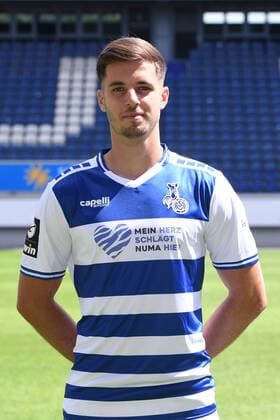 Tobias Fleckstein MSV Duisburg 3 league, portrait date 2021 2022 xRx