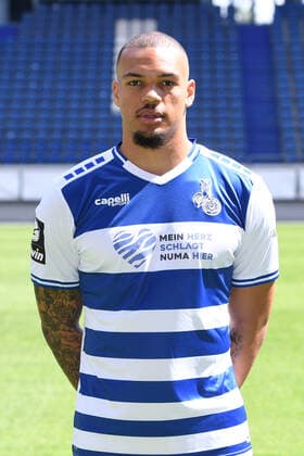 Chinedu Ekene MSV Duisburg 3 league, portrait date 2021 2022 xRx