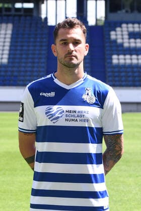 Dominik Schmidt MSV Duisburg 3 league, portrait date 2021 2022 xRx