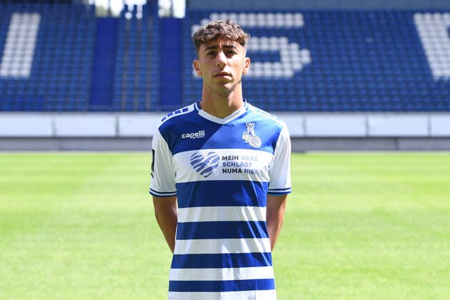 Alaa Bakir MSV Duisburg 3 League, portrait date 2021 2022 xRx