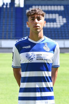 Alaa Bakir MSV Duisburg 3 League, portrait date 2021 2022 xRx