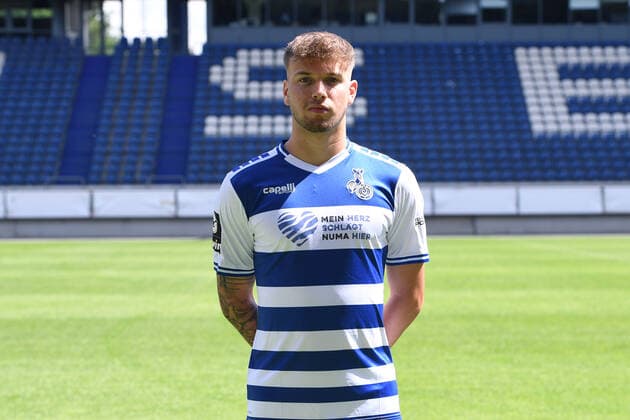Niko Bretschneider MSV Duisburg 3 league, portrait date 2021 2022 xRx