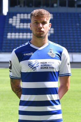 Niko Bretschneider MSV Duisburg 3 league, portrait date 2021 2022 xRx