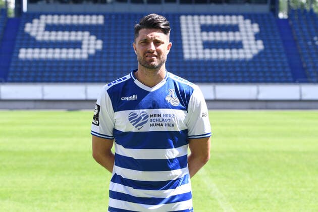 Moritz Stoppelkamp MSV Duisburg 3 league, portrait date 2021 2022 xRx