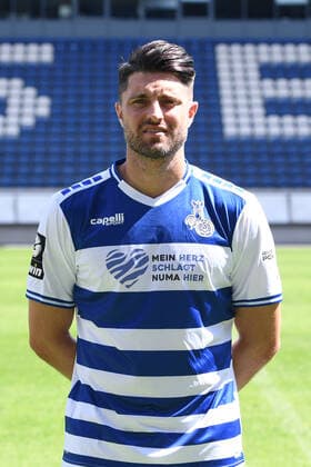 Moritz Stoppelkamp MSV Duisburg 3 league, portrait date 2021 2022 xRx