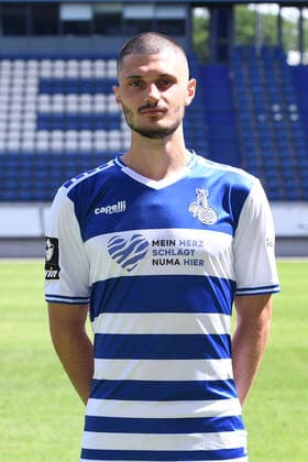 Stefan Velkov MSV Duisburg 3 league, portrait date 2021 2022 xRx