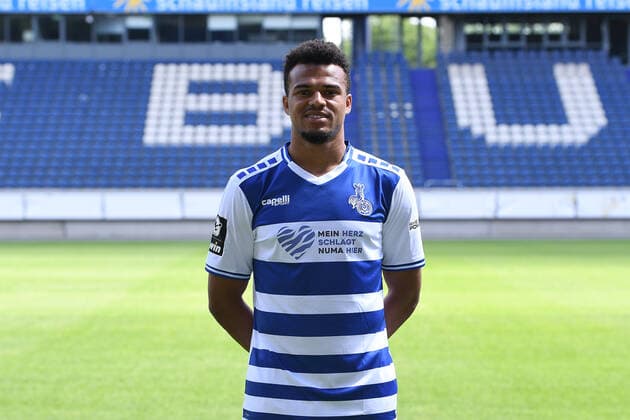 Marvin Ajani MSV Duisburg 3 League, portrait date 2021 2022 xRx