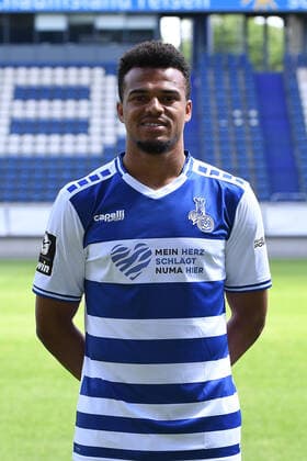Marvin Ajani MSV Duisburg 3 League, portrait date 2021 2022 xRx