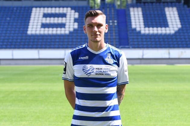 Niclas Stierlin MSV Duisburg 3 league, portrait date 2021 2022 xRx