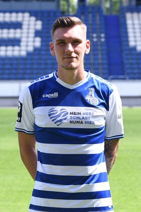 Niclas Stierlin MSV Duisburg 3 league, portrait date 2021 2022 xRx