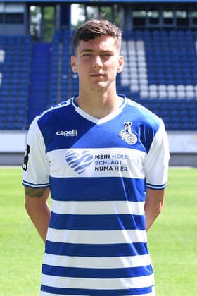 Dominic Volkmer MSV Duisburg 3 league, portrait date 2021 2022 xRx