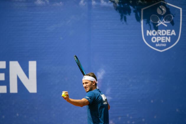 210713 Casper Ruud, Norway, at a training session on day 9 of the Nordea Open on 13 July 2021 in Bastad,  Copyright: MATHILDAxAHLBERG BB210713BB101