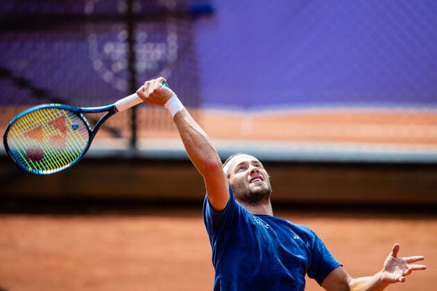 210713 Casper Ruud, Norway, at a training session on day 9 of the Nordea Open on 13 July 2021 in Bastad,  Copyright: MATHILDAxAHLBERG BB210713BB110