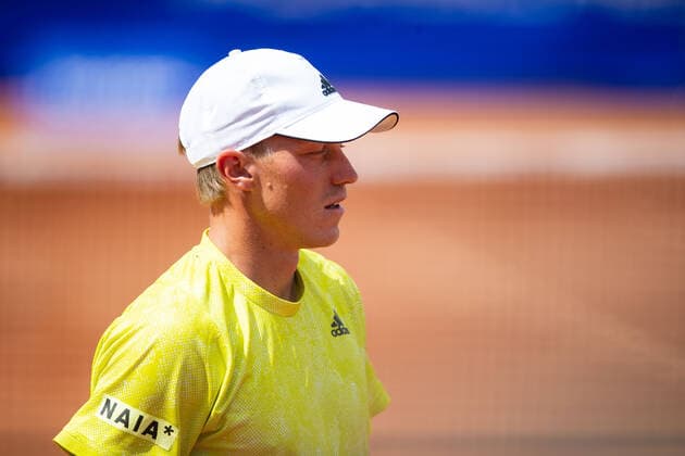 210713 Filip Bergevi, Sweden, doubles during day 9 of the Nordea Open on 13 July 2021 in Bastad,  Copyright: MATHILDAxAHLBERG BB210713BB178
