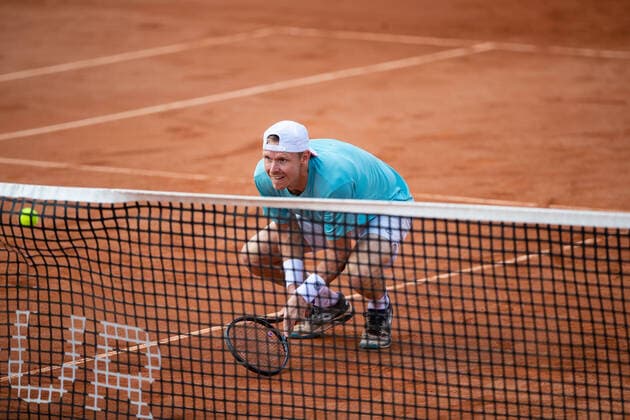 210713 Markus Eriksson, Sweden, in doubles during day 9 of the Nordea Open on 13 July 2021 in Bastad,  Copyright: MATHILDAxAHLBERG BB210713BB180