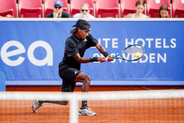 210713 Mikael Ymer, Sweden, Sweden, during day 9 of the Nordea Open on 13 July 2021 in Bastad,  Copyright: MATHILDAxAHLBERG BB210713BB210