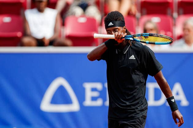 210713 Mikael Ymer, Sweden, during day 9 of the Nordea Open on 13 July 2021 in Bastad,  Copyright: MATHILDAxAHLBERG BB210713BB218