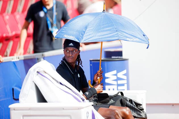 210713 Mikael Ymer, Sweden, during day 9 of the Nordea Open on 13 July 2021 in Bastad,  Copyright: MATHILDAxAHLBERG BB210713BB219