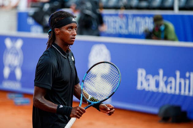 210713 Mikael Ymer, Sweden, during day 9 of the Nordea Open on 13 July 2021 in Bastad,  Copyright: MATHILDAxAHLBERG BB210713BB247