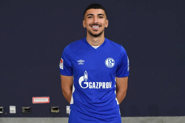 Nassim Boujellab FC Schalke 04 1 BL, port date 2021 2022 Gelsenkirchen North Rhine Westphalia Germany Team2
