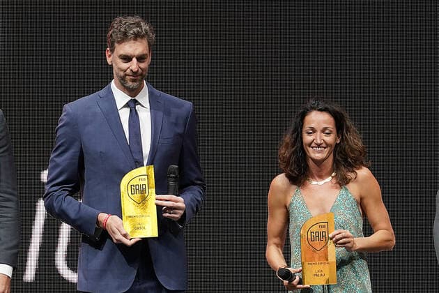 II Spanish Basketball Gala. Pau Gasol and Laia Palau, Special Award. July 13,2021. (20210713288)