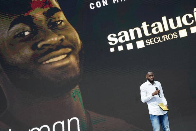 II Spanish Basketball Gala. Usman Garuba, award for the young player with the greatest projection. July 13,2021. (20210713148)