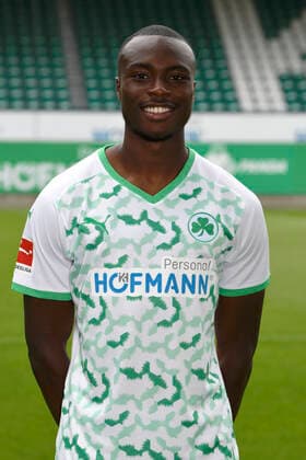 07 07 2021 SpVgg Greuther Fürth Kleeblatt Spielvereinigung 1 Football Bundesliga Season 2021 2022 photo appointment portrait appointment single photo portrait portrait head shot Dickson Abiama 11, SpVgg Greuther Fürth