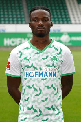 07 07 2021 SpVgg Greuther Fürth Kleeblatt Spielvereinigung 1 Football Bundesliga Season 2021 2022 photo appointment portrait appointment single photo portrait portrait head shot Hans Nunoo Sarpei 14, SpVgg Greuther Fürth