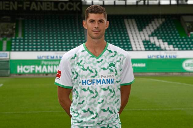 07 07 2021 SpVgg Greuther Fürth Kleeblatt Spielvereinigung 1 Football Bundesliga Season 2021 2022 photo appointment portrait appointment single photo portrait portrait head shot Emil Berggreen 9, SpVgg Greuther Fürth