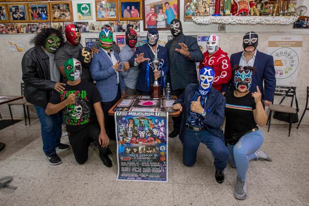 Wrestling, Blue Demon Jr. Press Conference in Mexico City