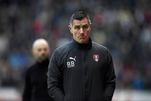 Mandatory Credit: Photo by Ryan Browne BPI Shutterstock (10039950cj) Richie Barker assistant manager of Rotherham United. Rotherham United v West Bromwich Albion, EFL Sky Bet Championship, Football, AESSEAL New York Stadium, Rotherham, UK - 22 Dec 2018 EDITORIAL USE ONLY No use with unauthorised audio, video, data, fixture lists (outside the EU), club league logos or live services. Online in-match use limited to 45 images (+15 in extra time). No use to emulate moving images. No use in betting, games o Rotherham United v West Bromwich Albion, EFL Sky Bet Championship, Football, AESSEAL New York Stadium, Rotherham, UK - 22 Dec 2018 EDITORIAL USE ONLY No use with unauthorised audio, video, data, fixture lists (outside the EU), club league logos or live services. Online in-match use limited to 45 images (+15 in extra time). No use to emulate moving images. No use in betting, games o Copyright: xRyanxBrowne BPI Shutterstockx 10039950cj
