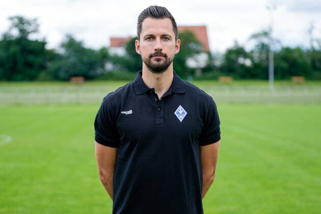Florian Braband fitness trainer, athletics trainer SV Waldhof Mannheim 3 league, portrait date 2021 2022 xozx