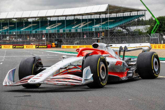 Reveal of the prototype for the 2022 F1 season, F1 Grand Prix of Great Britain at Silverstone Circuit on July 15, 2021 in Silverstone, Great Britain Photo by HOCH ZWEI Silverstone Great Britain