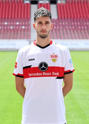 FOOTBALL 1 BUNDESLIGA SEASON 2021 2022 12 07 2021 Photo session with VfB Stuttgart at the Mercedes Benz Arena Atakan Karazor