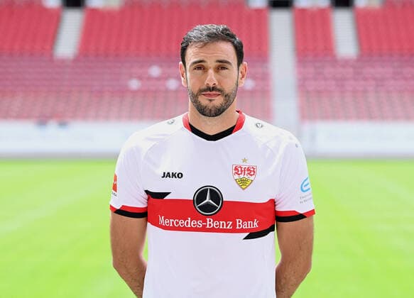 FOOTBALL 1 BUNDESLIGA SEASON 2021 2022 12 07 2021 Photo session with VfB Stuttgart at the Mercedes Benz Arena Hamadi Al Ghaddioui