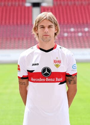 FUSSBALL 1 BUNDESLIGA SAISON 2021 2022 12 07 2021 Photo session with VfB Stuttgart at the Mercedes Benz Arena Borna Sosa