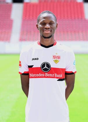 FOOTBALL 1 BUNDESLIGA SEASON 2021 2022 12 07 2021 Photo session with VfB Stuttgart at the Mercedes Benz Arena Alkhaly Momo Cisse
