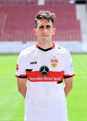 FOOTBALL 1 BUNDESLIGA SEASON 2021 2022 12 07 2021 Photo session with VfB Stuttgart at the Mercedes Benz Arena Oemer Faruk Beyaz