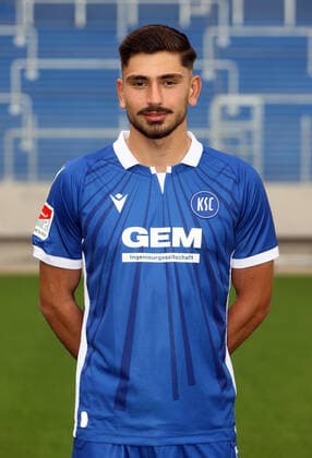 Karlsruher SC portrait date season 2021 2022 Malik Batmaz, Karlsruher SC, 2 Bundesliga, portrait date 2021 2022